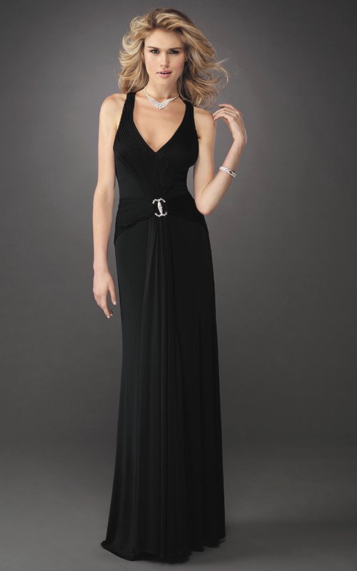 Czarna suknia 12717LF