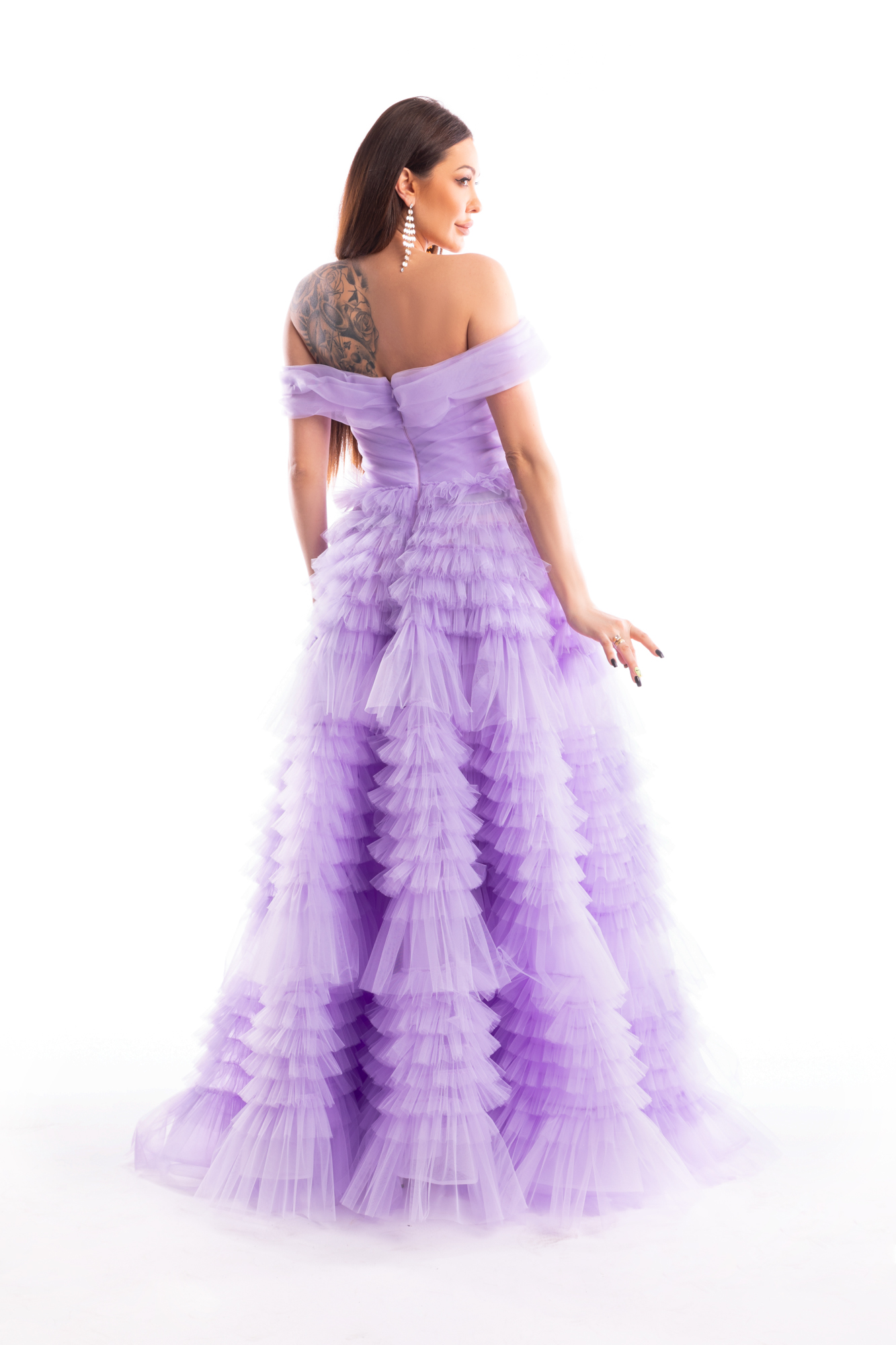 Długa, tiulowa suknia balowa – SCARLETT - Suknie wieczorowe